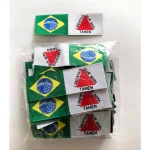 Etiqueta com Bandeira do Brasil e Minas Gerais Termocolante – 50 Unidades