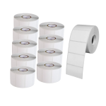 Kit com 10 Rolos de Etiqueta Adesiva Papel Couchê Térmico 50x30