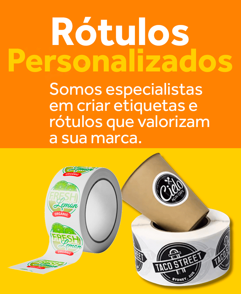 Rótulos Personalizados - Eleves Rótulos e Etiquetas