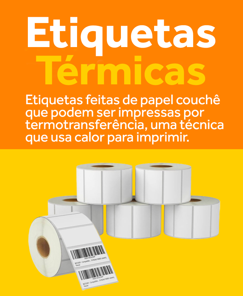 Etiquetas Térmicas em papel couchê - Eleves Rótulos e Etiquetas